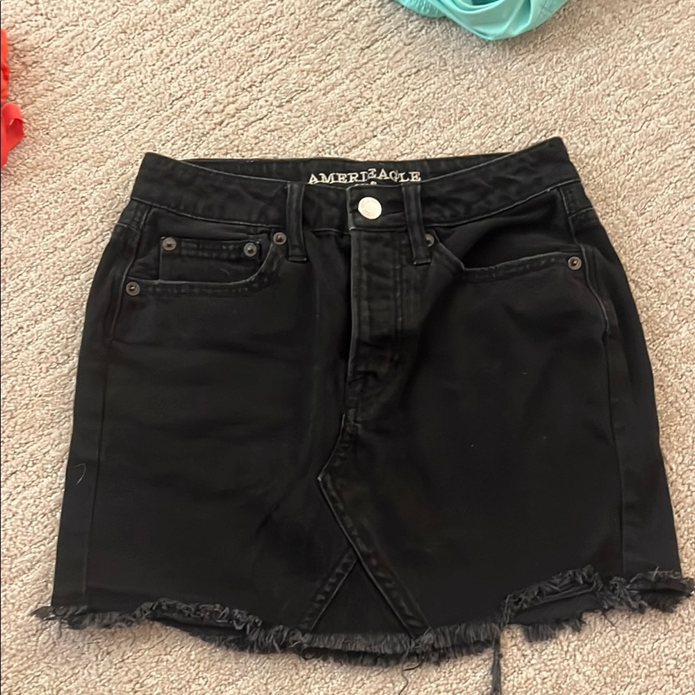 American Eagle Outfitters Black Mini Pencil Skirt for Casual Night Out